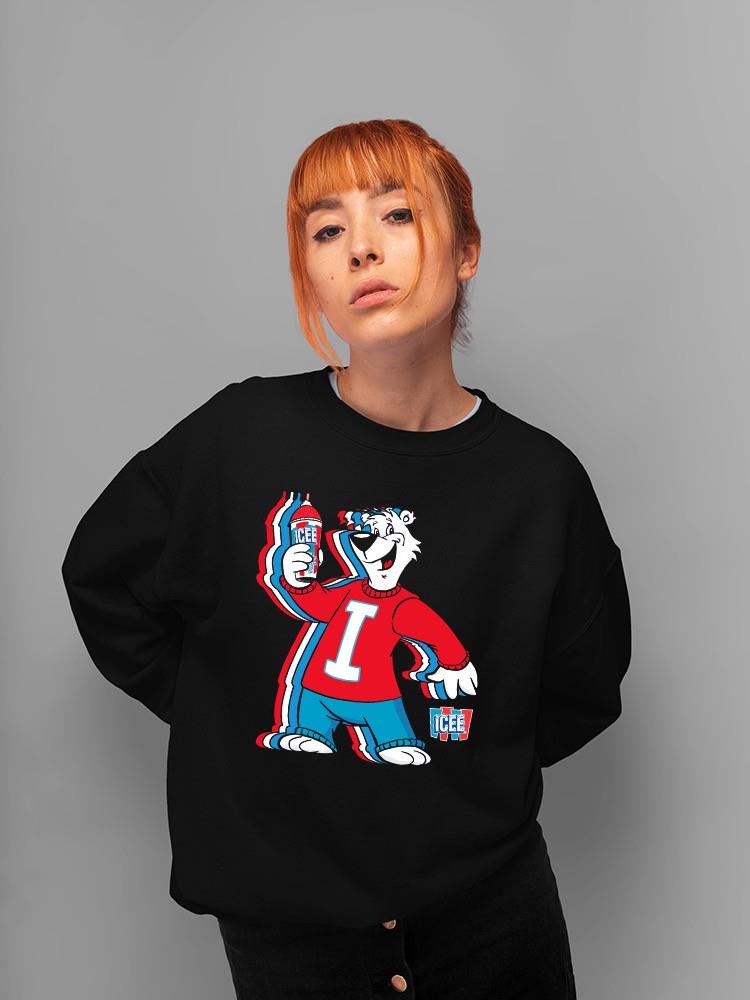 Officially Licensed ICEE Chill Polar-Bear - Fun Retro Style Sweatshirt Women's