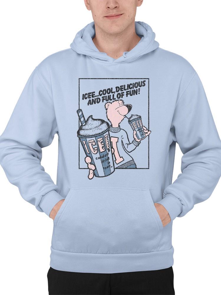 Officially Licensed ICEE Cool Bear Delight And Refreshing Drink Men's Hoodie - Picture 11 of 16