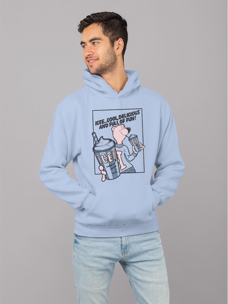 Officially Licensed ICEE Cool Bear Delight And Refreshing Drink Men's Hoodie - Picture 12 of 16