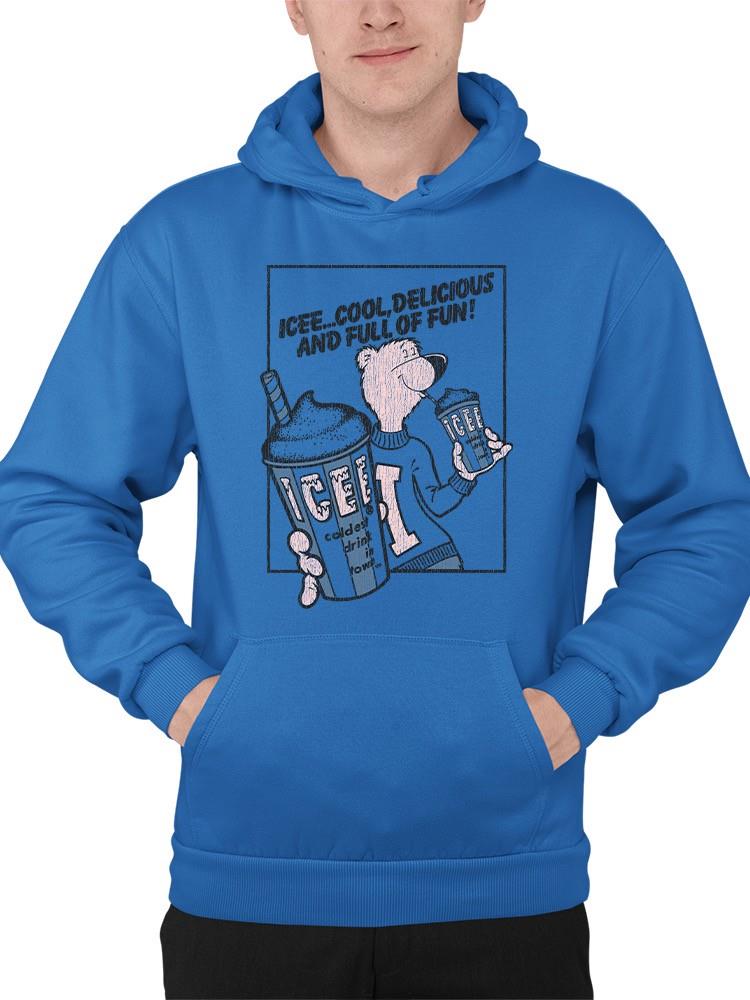 Officially Licensed ICEE Cool Bear Delight And Refreshing Drink Men's Hoodie - Picture 14 of 16