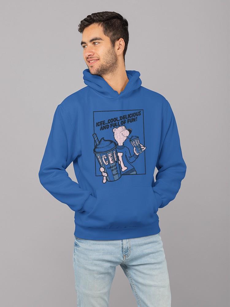 Officially Licensed ICEE Cool Bear Delight And Refreshing Drink Men's Hoodie - Picture 15 of 16