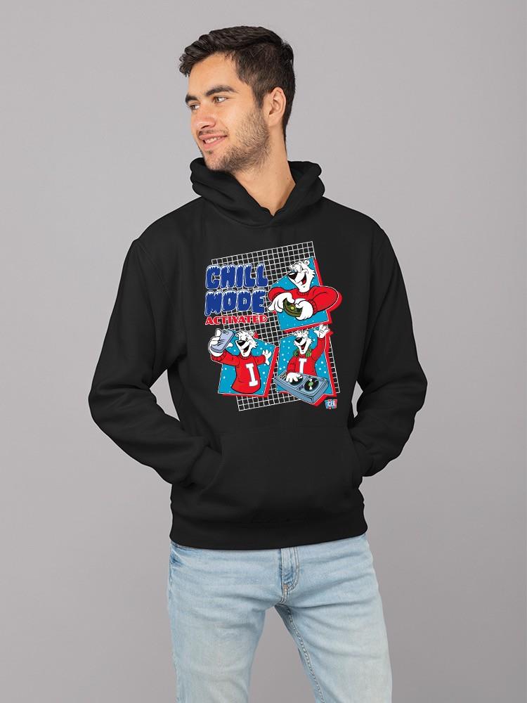 Offiziell lizenzierter ICEE Chill Mode aktiviert Spaß Polarbär Grafik Männer Hoodie - Bild 6 von 22