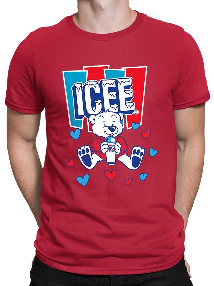 T-shirt uomo grafica ICEE orso polare adorabile cuore freddo con licenza ufficiale - Foto 8 di 19