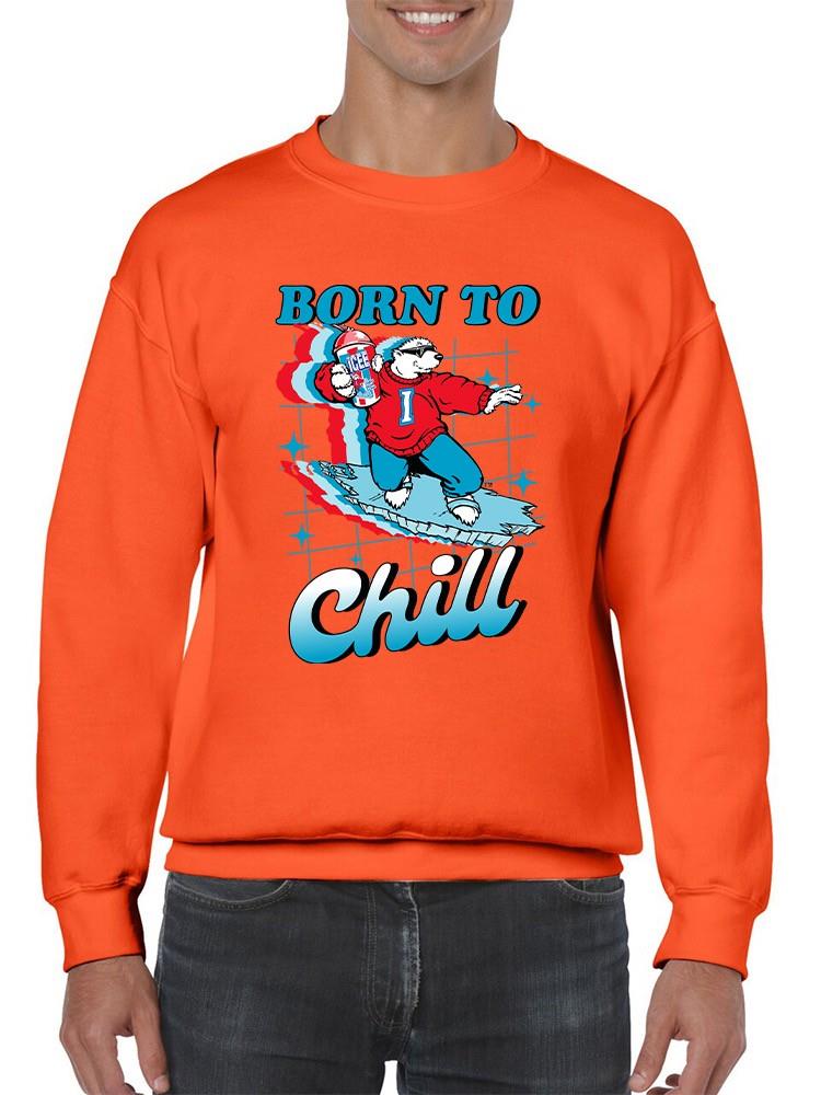 Offiziell lizenziertes ICEE Born To Chill - Surfing Polar-Bear Herren Sweatshirt - Bild 11 von 25