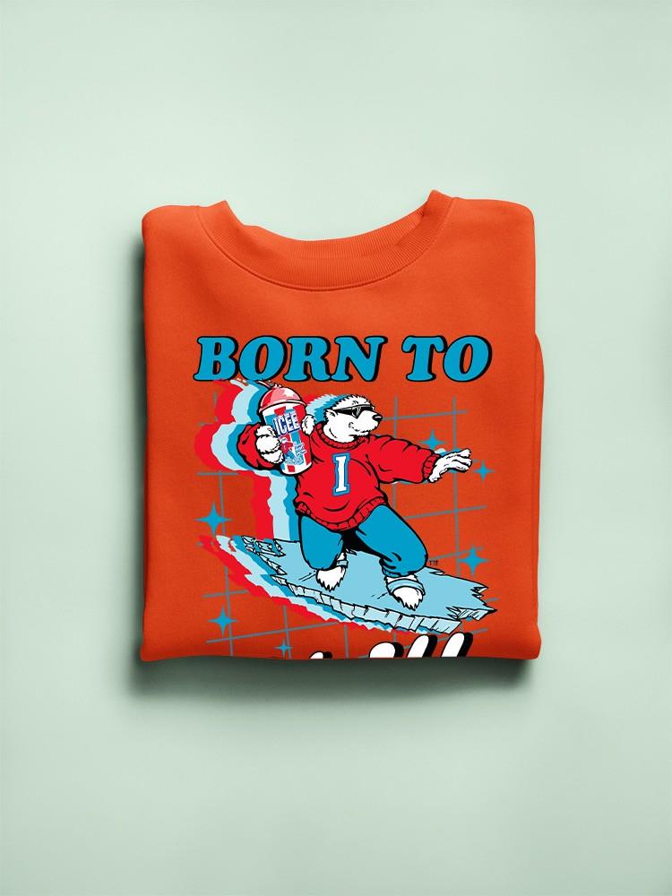 Offiziell lizenziertes ICEE Born To Chill - Surfing Polar-Bear Herren Sweatshirt - Bild 13 von 25