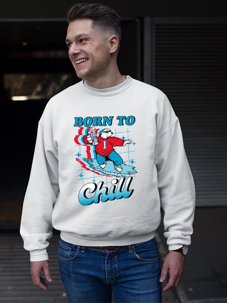 Offiziell lizenziertes ICEE Born To Chill - Surfing Polar-Bear Herren Sweatshirt - Bild 18 von 25