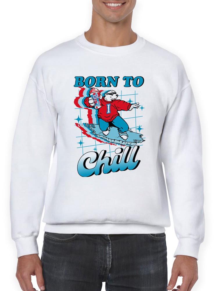 Offiziell lizenziertes ICEE Born To Chill - Surfing Polar-Bear Herren Sweatshirt - Bild 17 von 25