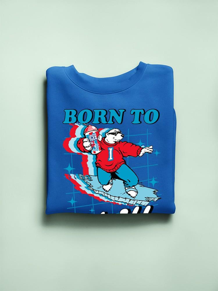 Offiziell lizenziertes ICEE Born To Chill - Surfing Polar-Bear Herren Sweatshirt - Bild 25 von 25