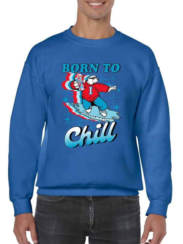 Offiziell lizenziertes ICEE Born To Chill - Surfing Polar-Bear Herren Sweatshirt - Bild 23 von 25
