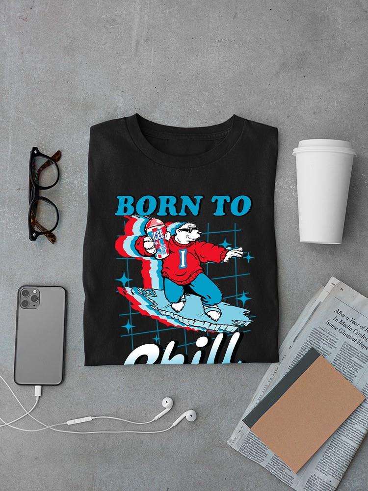 Officially Licensed ICEE Born To Chill - Surfing Polar-Bear Men's T-shirt - Picture 7 of 19