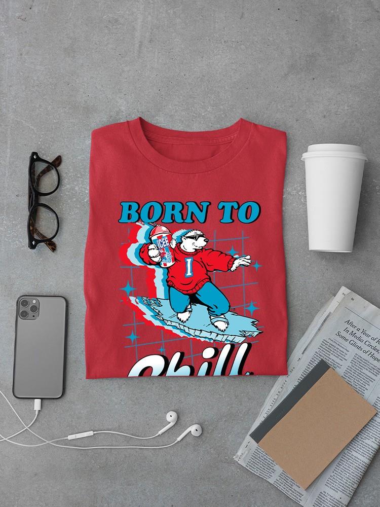 Officially Licensed ICEE Born To Chill - Surfing Polar-Bear Men's T-shirt - Picture 10 of 19