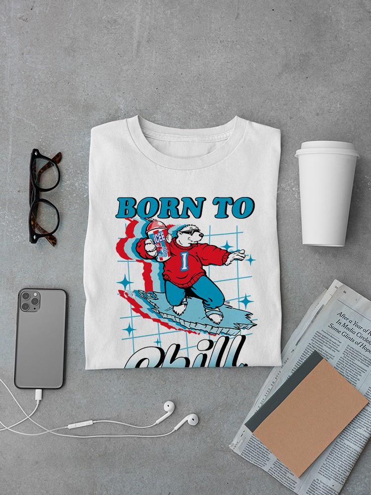 Officially Licensed ICEE Born To Chill - Surfing Polar-Bear Men's T-shirt - Picture 13 of 19