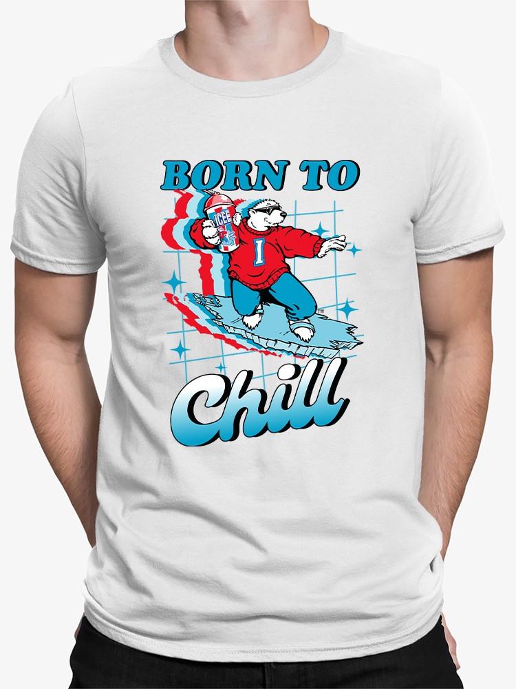 Officially Licensed ICEE Born To Chill - Surfing Polar-Bear Men's T-shirt - Picture 11 of 19