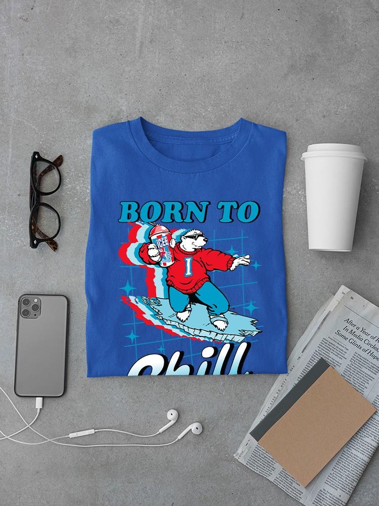 Officially Licensed ICEE Born To Chill - Surfing Polar-Bear Men's T-shirt - Picture 16 of 19