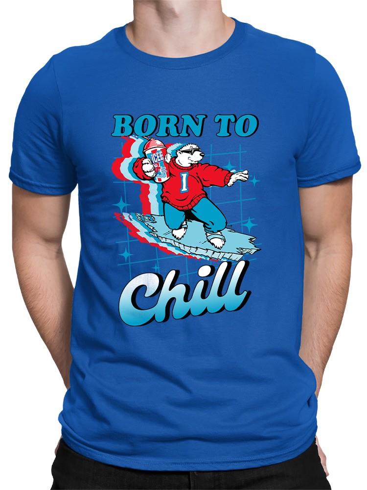 Officially Licensed ICEE Born To Chill - Surfing Polar-Bear Men's T-shirt - Picture 14 of 19