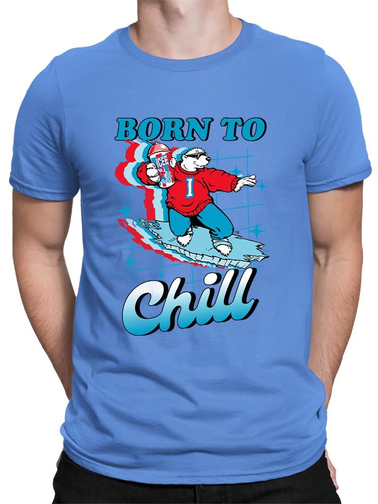 Officially Licensed ICEE Born To Chill - Surfing Polar-Bear Men's T-shirt - Picture 17 of 19