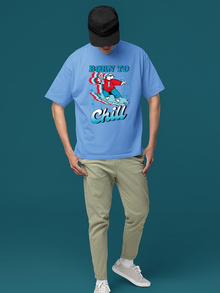 Officially Licensed ICEE Born To Chill - Surfing Polar-Bear Men's T-shirt - Picture 18 of 19