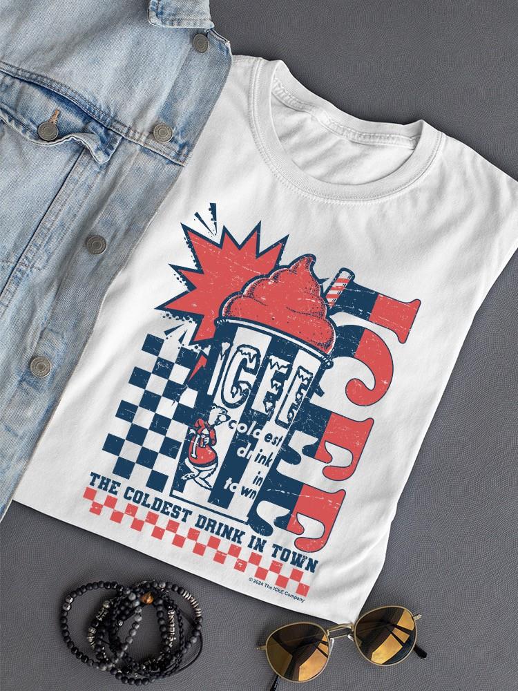 Officially Licensed ICEE Retro Cool Explosion Coldest Drink Women's T-shirt - Picture 7 of 10