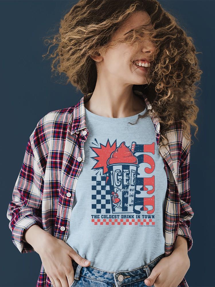 Officially Licensed ICEE Retro Cool Explosion Coldest Drink Women's T-shirt - Picture 9 of 10