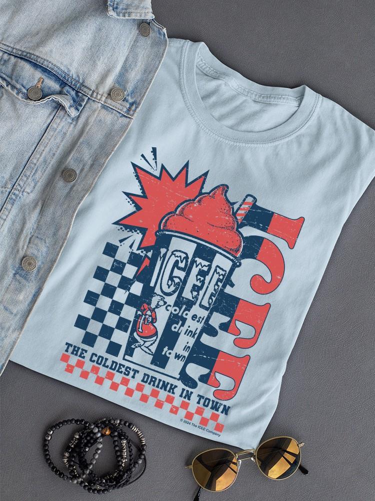 Officially Licensed ICEE Retro Cool Explosion Coldest Drink Women's T-shirt - Picture 10 of 10