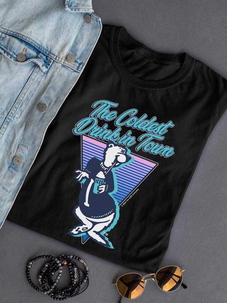 Officially Licensed ICEE Chill Vibes Triangle - Retro Cool Bear Women's T-shirt - Picture 7 of 13