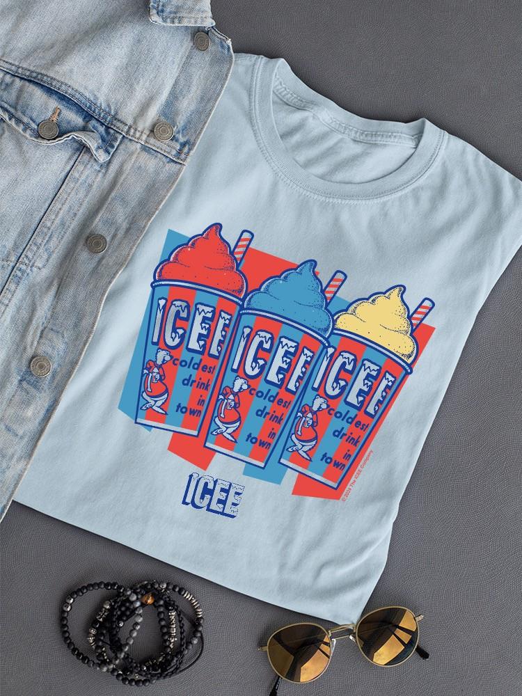 Officially Licensed ICEE Triple Chill Treats Slush Retro Graphic Women's T-shirt - Picture 10 of 10