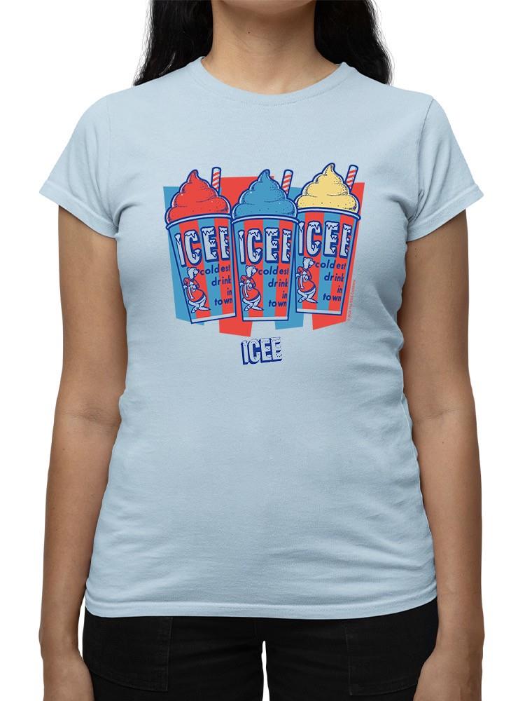 Officially Licensed ICEE Triple Chill Treats Slush Retro Graphic Women's T-shirt - Picture 8 of 10