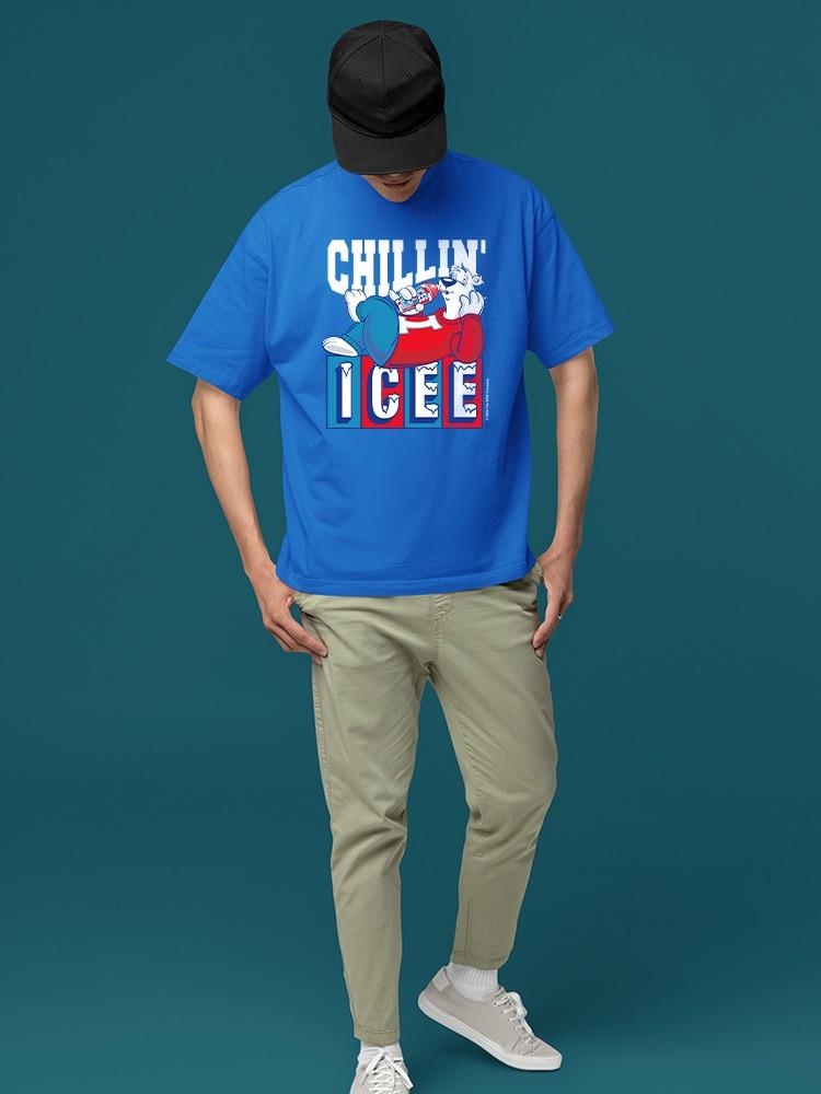 Officially Licensed ICEE Relaxed Chill Mode Bear Graphic Men's T-shirt - Picture 12 of 16