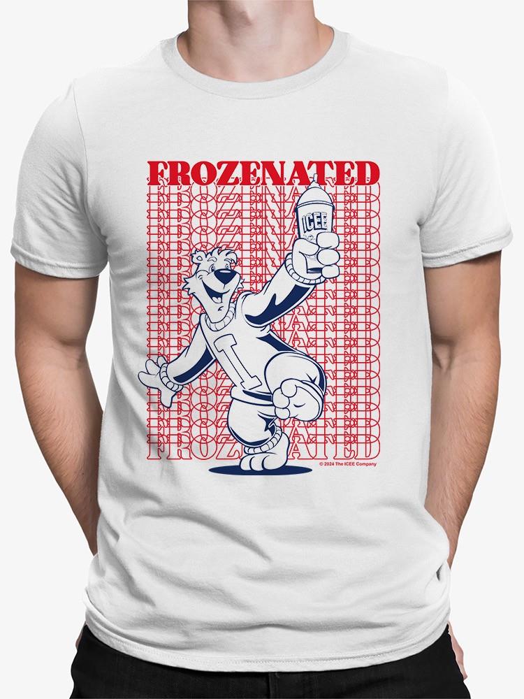 Officially Licensed ICEE Frozenated Bear Retro Cool Slush Graphic Men's T-shirt - Picture 5 of 7