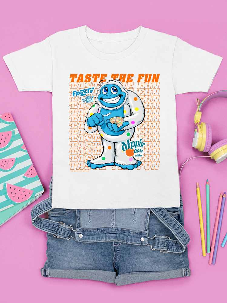 Taste the Fun - Frozeti Yeti Dippin' Dots Graphic Youth's T-shirt - Picture 22 of 22