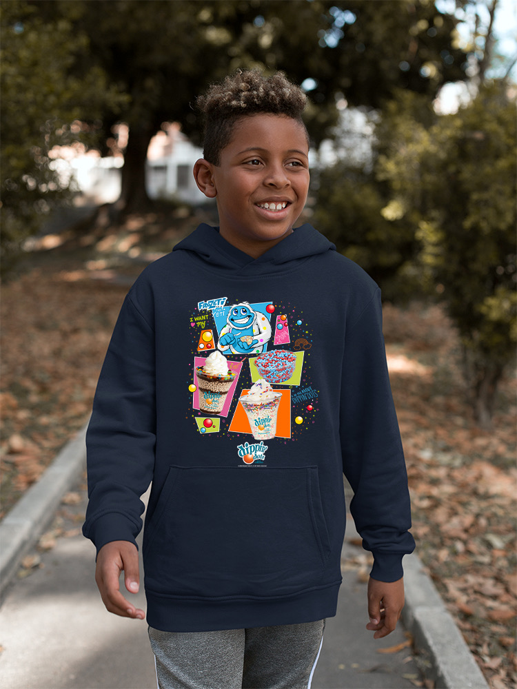 Frozeti & Dippin' Dots Fun Graphic Tee - Ice Cream Treats Jugend Hoodie - Bild 15 von 19