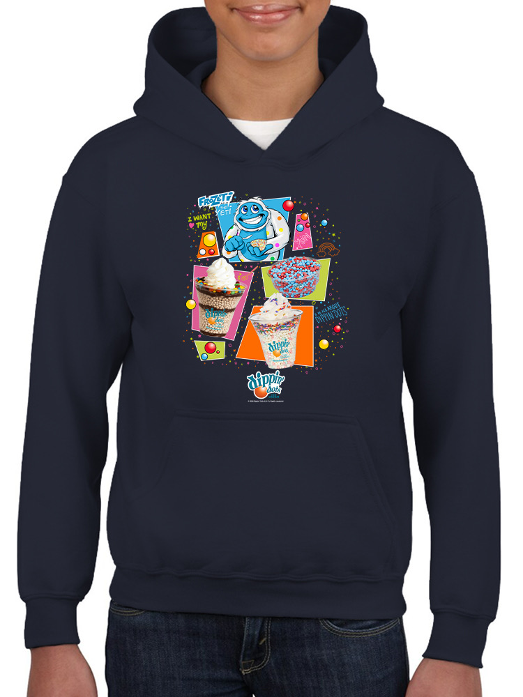 Frozeti & Dippin' Dots Fun Graphic Tee - Ice Cream Treats Jugend Hoodie - Bild 14 von 19