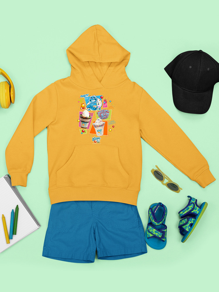 Frozeti & Dippin' Dots Fun Graphic Tee - Ice Cream Treats Jugend Hoodie - Bild 13 von 19