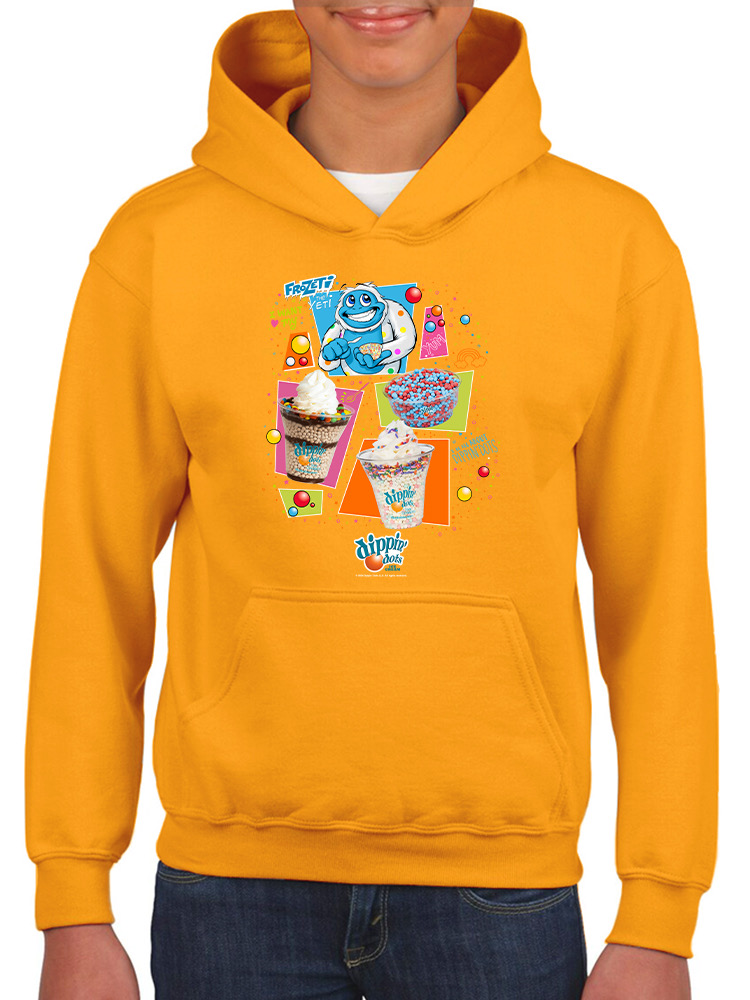 Frozeti & Dippin' Dots Fun Graphic Tee - Ice Cream Treats Jugend Hoodie - Bild 11 von 19