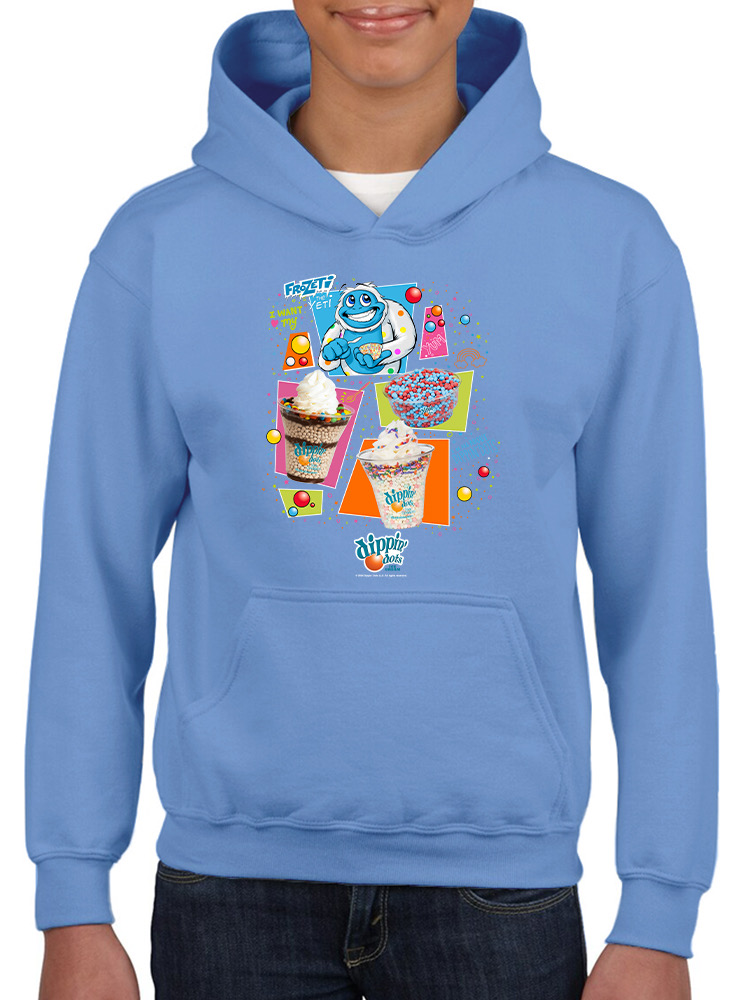 Frozeti & Dippin' Dots Fun Graphic Tee - Ice Cream Treats Jugend Hoodie - Bild 8 von 19
