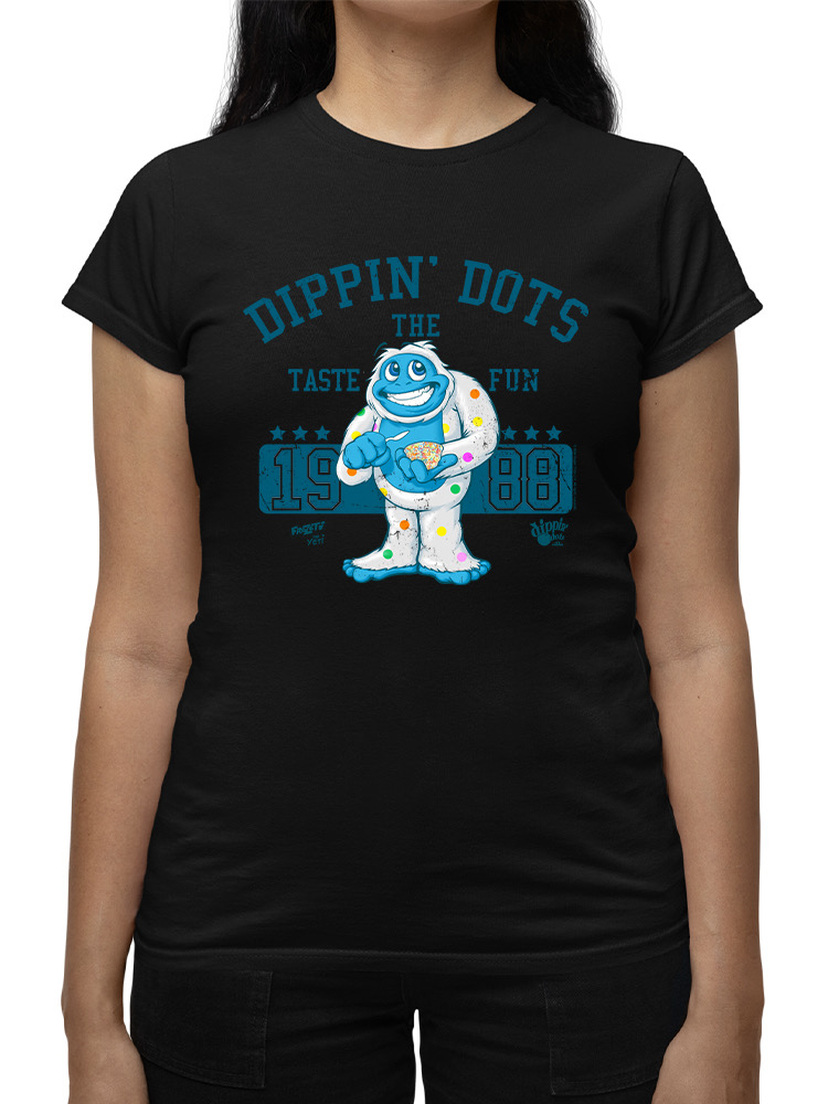Camiseta para mujer Taste the Fun Frozeti Dippin' Dots retro con gráfico Yeti - Imagen 5 de 16