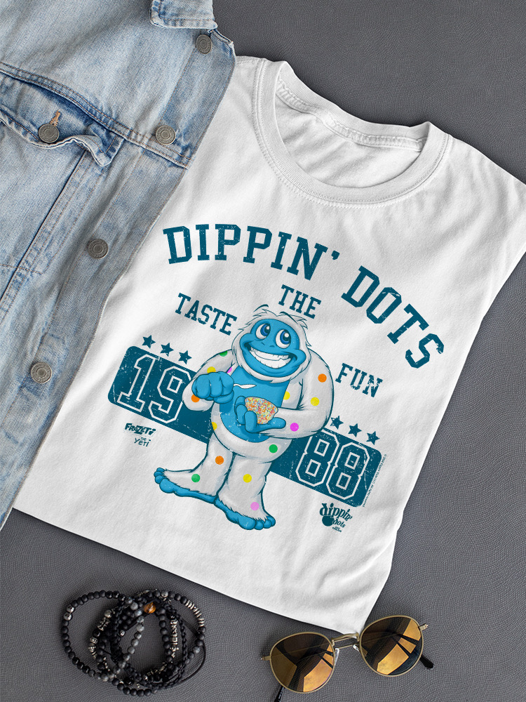 Camiseta para mujer Taste the Fun Frozeti Dippin' Dots retro con gráfico Yeti - Imagen 15 de 16