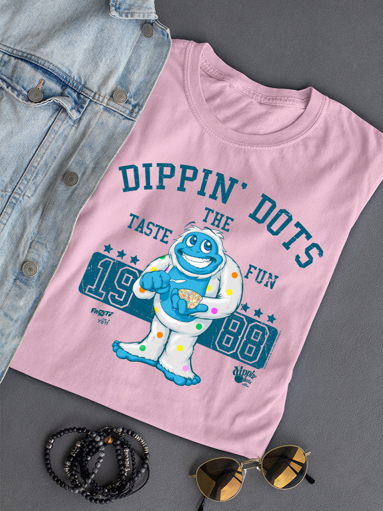 Camiseta para mujer Taste the Fun Frozeti Dippin' Dots retro con gráfico Yeti - Imagen 11 de 16