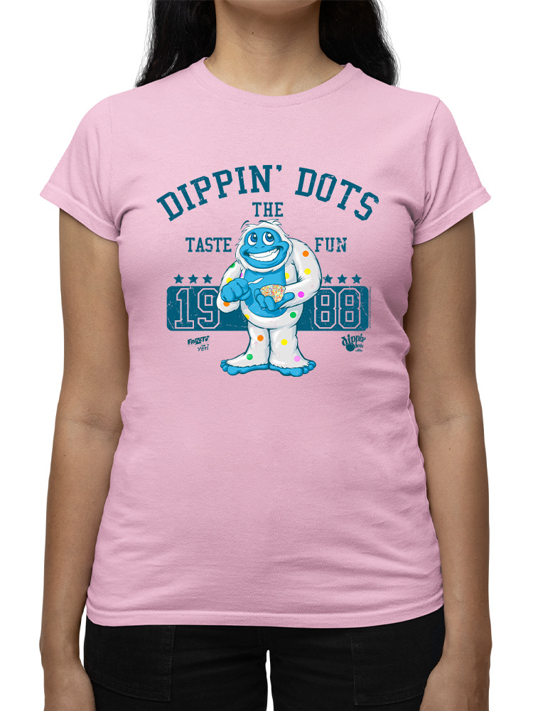 Camiseta para mujer Taste the Fun Frozeti Dippin' Dots retro con gráfico Yeti - Imagen 9 de 16