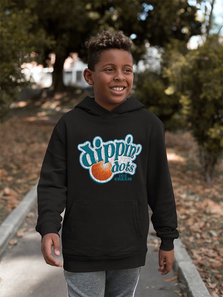 Retro Dippin' Dots Logo - Ice Cream Lovers Graphic Jugend Hoodie - Bild 6 von 19