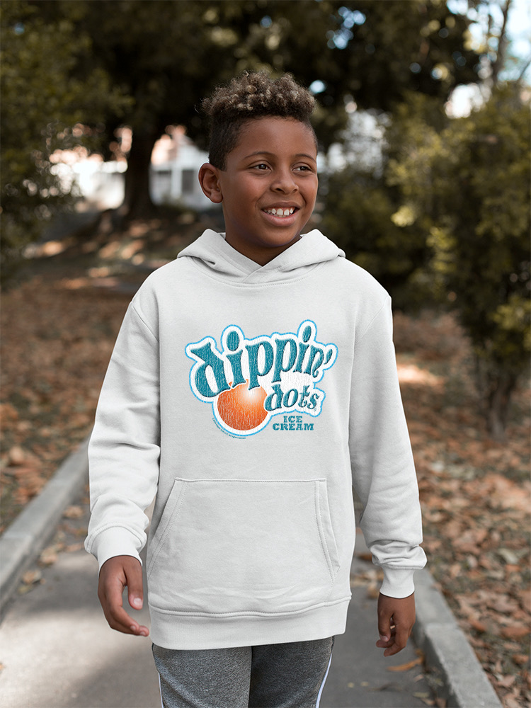 Retro Dippin' Dots Logo - Ice Cream Lovers Graphic Jugend Hoodie - Bild 18 von 19