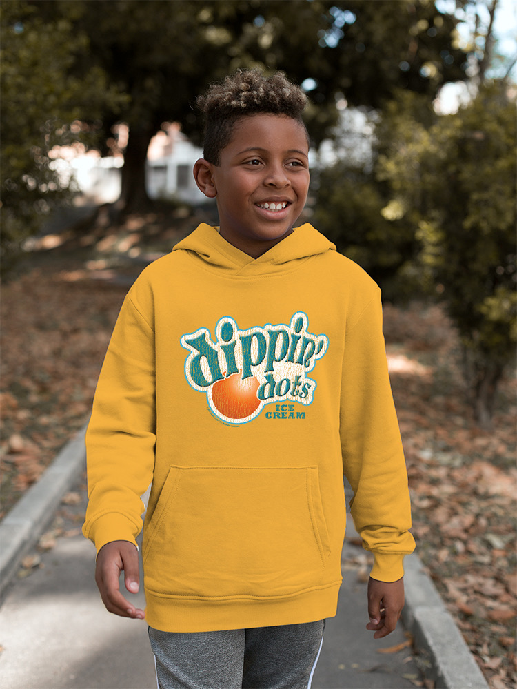 Retro Dippin' Dots Logo - Ice Cream Lovers Graphic Jugend Hoodie - Bild 12 von 19
