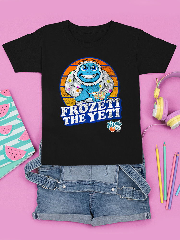 Frozeti the Yeti - Dippin' Dots Ice Cream Fun Grafik Jugend T-Shirt - Bild 10 von 25
