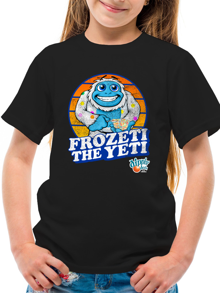 Frozeti the Yeti - Dippin' Dots Ice Cream Fun Grafik Jugend T-Shirt - Bild 8 von 25