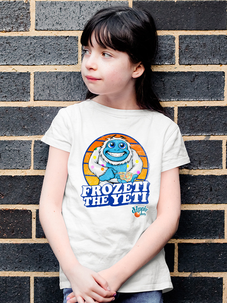 Frozeti the Yeti - Dippin' Dots Ice Cream Fun Grafik Jugend T-Shirt - Bild 24 von 25