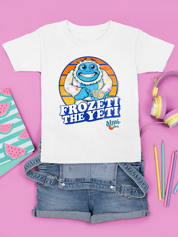 Frozeti the Yeti - Dippin' Dots Ice Cream Fun Grafik Jugend T-Shirt - Bild 25 von 25