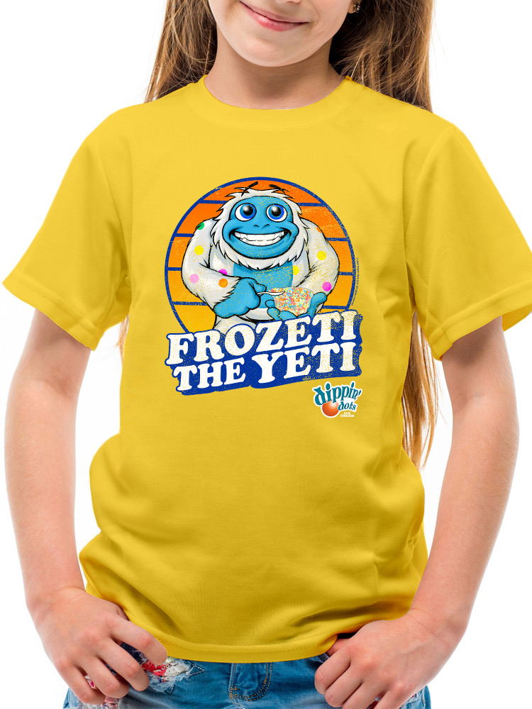 Frozeti the Yeti - Dippin' Dots Ice Cream Fun Grafik Jugend T-Shirt - Bild 11 von 25
