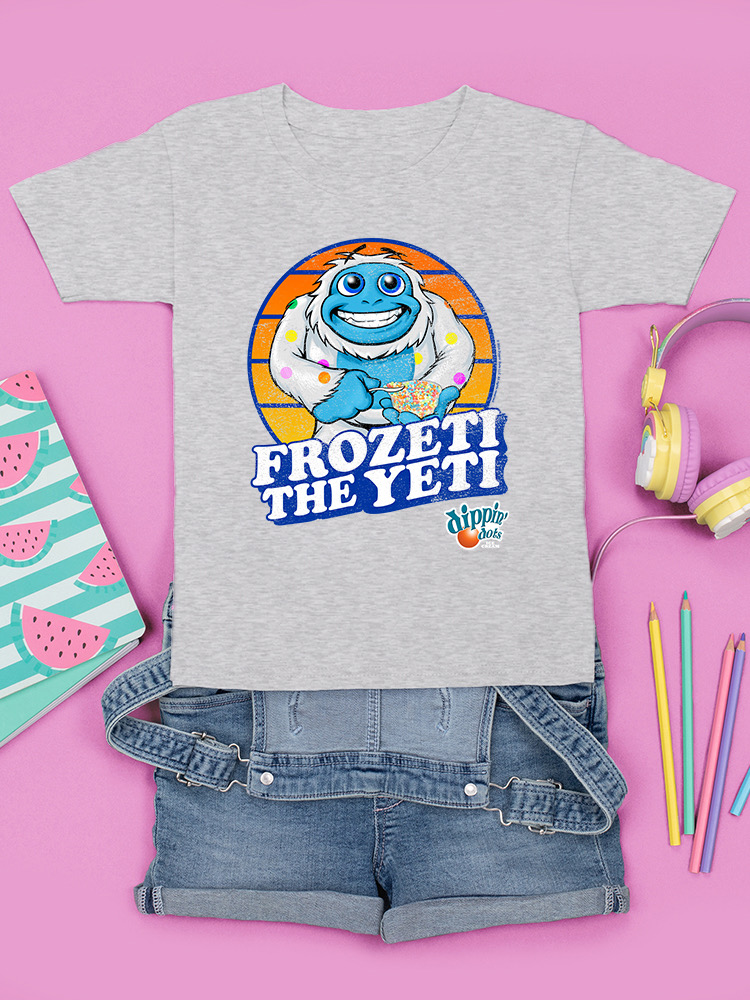 Frozeti the Yeti - Dippin' Dots Ice Cream Fun Grafik Jugend T-Shirt - Bild 7 von 25