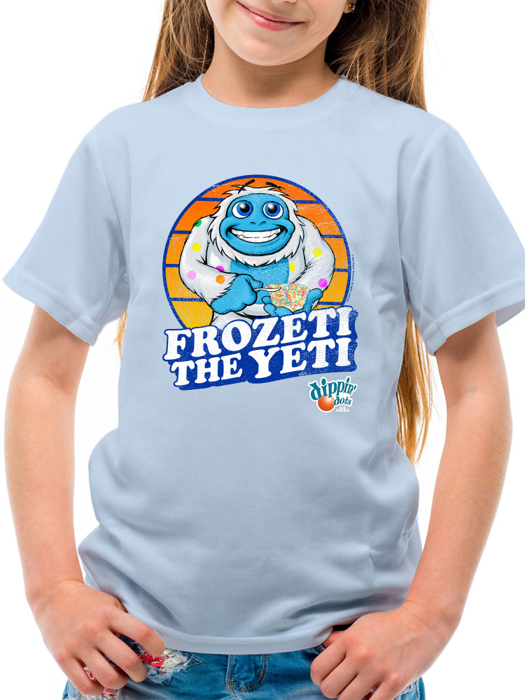 Frozeti the Yeti - Dippin' Dots Ice Cream Fun Grafik Jugend T-Shirt - Bild 17 von 25