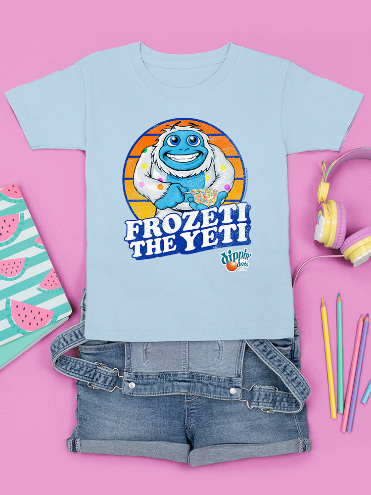 Frozeti the Yeti - Dippin' Dots Ice Cream Fun Grafik Jugend T-Shirt - Bild 19 von 25